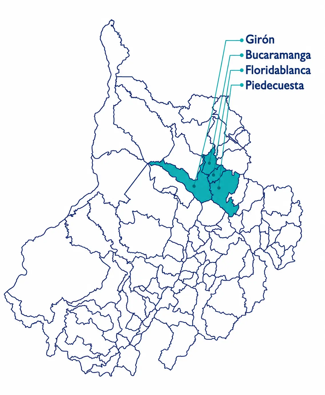 Cobertura: Área Metropolitana de Bucaramanga
